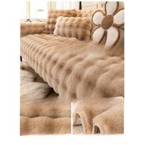 Pliušinė sofos pagalvėlė Žieminė sutirštinta pagalvėlė Neslystanti odinė sofa Specialus užvalkalas Audinys 70*70