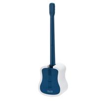 New Guitar Shape Wall-Mounted Automatic Opening Closing Toilet Brush With Base mėlyna