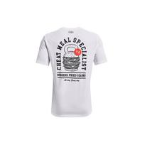 Under Armour Casual Training Printed Straight T-Shirt Men Tops White 1366445-100 XL white