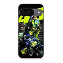 Coque - MANIACASE - Google Pixel 9 - Silicone - Noir - Valentino Rossi Logo Motogp juoda