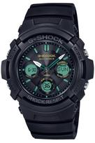 Casio Solar Žalsvai mėlynos ir rudos spalvos juodas G-Shock AWG-M100RC-1AJF vyriškas radijo bangomis valdomas laikrodis, Serija,
