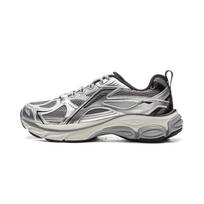 Li Ning Boom amortizuojantis neslystantis atsparus dilimui atšokantis žemas viršus Bėgimo batai Vyriški Sidabrinis pilkas ARXV005-3 43