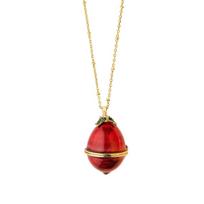 Easter Egg Opening Necklace Villain Rainbow Horse Love Pendant Vintage Wind Gold Plated