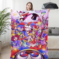 NUOSTABUS SKAITMENINIS CIRKAS Animacinis pledas Šilti flaneliniai pledai Minkštas jaukus pledas Sofos kelioninis pledas lovos paklodės Gimtadienio dovana 75x90cm