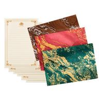 1 Set Retro Stationery Set Writing Paper with Envelopes Letter Papers and Envelopes Set for Invitation Cards