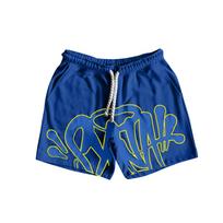 Vyriški greitai džiūstantys sportiniai šortai su raišteliu, grafiti rašto, kvėpuojantis audinys, laisvalaikio vasaros apranga XL