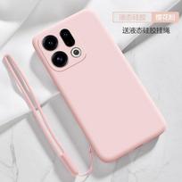 Liquid Silicone Lanyard Ring Holder Case For OPPO Find X9 Pro Lens Camera Protective Phone Cover For OPPO Find X9Pro For OPPO Find X9 rožinė