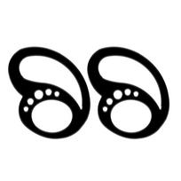 4-1Pair Silicone Ear Tips Ear Hooks Soft Covers Anti-Slip Sport Earbud Anti-Drop Eartip Headphones Earphones Protective Sleeve 1Pair juoda