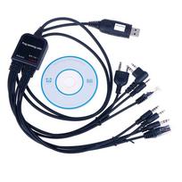 with CD 8 in 1 Walkie Talkie Connector Wire USB Write Frequency Line  Walkie Talkie Accessories 8 in 1