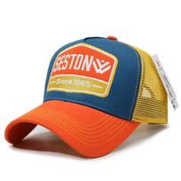 Men's Classic Baseball Cap Mesh Truck Driver Hats 3D Embroidery Custom Logo Fashionable Promotional Gift Factory Direct One Size oranžinė