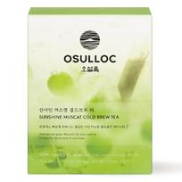 OSULLOC Sunshine Muscat Cold Brew Iced Tea Bags Quick Infusion Premium Muscat Green Tea 50g 2.5g x 20EA x 1box