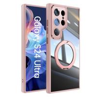 S26ultra applies to Samsung Z Flip7 mobile phone case 360 rotating magnetic suction bracket A26A37 protective case Z Flip7