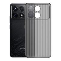 Applicable to Xiaomi Redmi K90ProMax mobile phone case corrugated grating magnetic suction Redmi K80Pro ice mist protective case Redmi k90promax