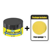 Car Plastic Restorer Paste for Dashboard & Door Trim, UV Protection & Scratch Filler for Interior Restore yellow