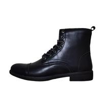 Autumn and Winter Martin Boots Fashion Plus Size Pointed Retro Leather Boots High-top British Casual Men's Shoes 38 juoda