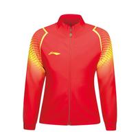 Li Ning Gradiento Spaudinio Stovimos Apykaklės Pasaulio Stalo Teniso Čempionato Apdovanojimo Hoody Moteriški Hoodies Vyšnių Žiedų Raudonumo AWDU378-1 S