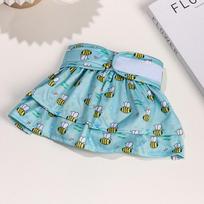 Kockuoti plaunami saugos sauskelnės mažiems šunims XS: Waist 20-30