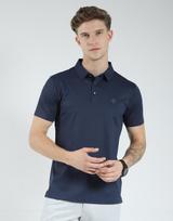 Men's Slim Fit Solid Polo T-Shirt | Half Sleeve | Collared Neck | Casual Wear T Shirt for Men's 3XL tamsiai mėlyna spalva