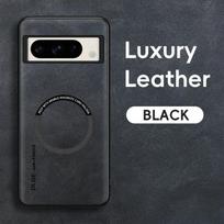 Leather Magnetic Phone Case For Google Pixel 8 Pro Case For Google Pixel 9 Pro XL 7A 8A 7 Pro Wireless Charging Matte Back Cover For Pixel 8 Pro juoda