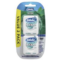 Oral-B, Glide, scope dantų siūlas, 2 pakuotės, 40m (43.7yd) kiekviena