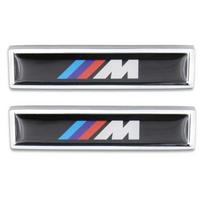 BMW 2 vnt. automobilio metaliniai dekoratyviniai lipdukai automobilio galinės dalies lipdukai BMW M 1 3 4 5 6 7 E Z X M3 M5 M6 E39 E46 E30 E28 E91 E92 Automobilio acc juoda