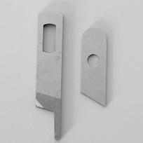 Nerūdijančio plieno overloko viršutinis apatinis peiliukas Siuvimo mašinos ašmenys Pramoninis priedas Singer 14CG744 14U554 Pfaff 4762 sidabras