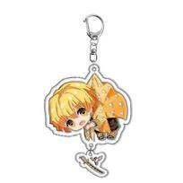 Demon Slayer Kimetsu no Yaiba Tanjiro Nezuko Acrylic Keychain Charm Anime Merchandise Accessories Gift for Fans Collection 55mm