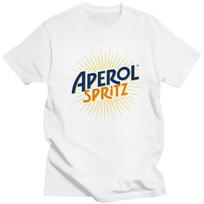 Custom Vintage Cocktail Drink Orange Spritz Aperols Tshirts for Men Short Sleeves T Shirt Cool T-shirts Slim Fit Pure Cotton ... S įvairiaspalvis