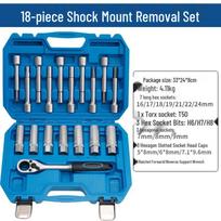 Shock Absorber Mount Bolt & Bushing Remover/Tightening Socket for Disassembly & Assembly 18-Piece Top Mount Shock Absorber Tool Set