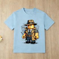 2026 New Roblox Graphic TShirt For Kids Colorful Skateboard Print Unisex Cotton Short Sleeve Tee Boys Girls Casual Top 100
