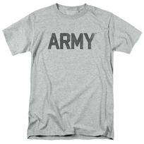 U.S. Army Star T-shirt Mens Licensed USA Military Tee Sport Gray XXL