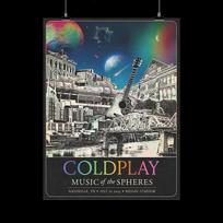 Poster!! July 22 2026 Coldplay Nashville Tennessee Music Of The Spheres 2026 XXXXL