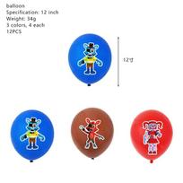 Five At Nights Freddys Party Supplies Birthday Balloon Banner Topper Cake 12Pcs Balloon