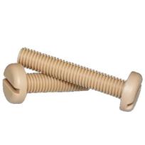 M2.5 M3 M4 M5 M6 M8 x3-25mm PEEK Nylon Slotted Button Pan Head Screw Bolts Electricity Insulation High temperature M3x4mm 1PC