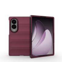 Skirta Samsung Galaxy Z Fold8 dėklas Anti-fingerprint Funda Samsung Galaxy Z Fold8 Dangtelis Atsparus smūgiams Silikoninis dangtelis Samsung Z Fold8 Galaxy Z Fold 8 raudona