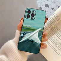 C-Concorde A-Air F-France  Phone Case For iPhone 17,16,15,14,13,12,11 Plus,Pro Max,XS,Soft Silicone Black Cover iPhone13PROMAX