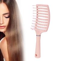 Anti-Hair Loss Detangling Hair Brush Professional Scalp Massage Comb  For Women rožinė
