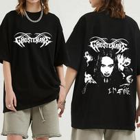 Ghostemane Graphic Print T Shirt Fashion Hip Hop Metal Rock Gothic T Shirt Streetwear Plus Size T Shirt Women Unisex T-shirt 2XL black