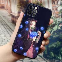 Seksuali mergina Demon Slayer Anime telefono dėklas Apple iPhone 14 13 12 11 Pro Max 8 7 SE 2020 2022 XR XS Mini Plus dangtelis Fundas Coque iPhone 7 (8) Plus white