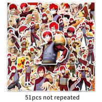 51 Gaara Doodle Stickers Cartoon Japanese Cartoon Naruto Decoration Mobile Suitcase Stickers