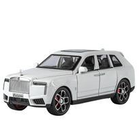 1/32 Rolls Royce SUV Cullinan 2025 lydinio prabangaus automobilio modelis, metalinis liejimo būdu pagamintas visureigis, automobilio modelis, garsas ir šviesa, vaikiškas žaislas, dovana