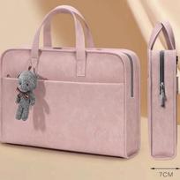 Stylish Drop-Proof Shockproof Laptop Handbag for Apple Notebook - Thickened Single Shoulder Crossbody Bag 14-inch