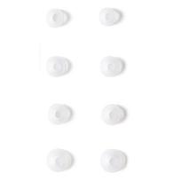 Anker Soundcore Liberty 4 Ausinukų antgaliai Belaidės ausinės Silikoninė konstrukcija 4 dydžiai Pora S M1 M2 L CloudComfort su Soundcore Liberty 4 Vidurnakčio juodos balta