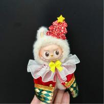 Non-Toxic For Mini Labubu 4.0 Christmas Clothing Toys Pin For Love Clothes Elk Cloak Cute Mini Christmas Skirt Cloak Accessories no doll