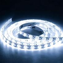 24V 12MM LED Strip Light 48LEDs/M Flexible Rope Light with Lens and Adhesive Tape for Bedroom Mirror DIY Home Decoration 0.5m šalta balta spalva