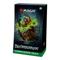 The Gathering Bloomburrow Komanderio Denkis Animuoja Armiją 2 kortelių rinkėjų stiprintuvų pavyzdiniai maišeliai Magic - (100 kortų kaladė, + priedai) (Angliška versija)