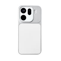 For OPPO Find X9 Pro Camera Lens Protection Matte Case For OPPO Find X8 Ultra X8S Pro Lychee Texture Leather Silicone Cover OPPO Find X9 Pro balta