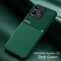 For Realme Note 50 Smūgiams atsparus dėklas Magnetinis automobilio laikiklis Odinis silikoninis dėklas, skirtas Oppo Realme Note 50 Funda Mobilusis Realme Note 50 Realme Note 50 blue