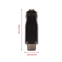 1Pc Type-C Power Adapter Converter Plug USBC DC5.5X2.1 2.5 Turn DC to USB Type-C Charging Cable Adapter Converter