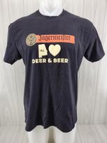 Jagermeister Deer Alabama Men T-shirt Size Large Black T-shirt S